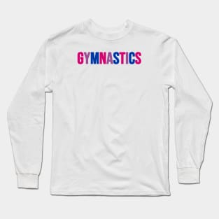 GYMNASTICS (Bi flag colors) Long Sleeve T-Shirt